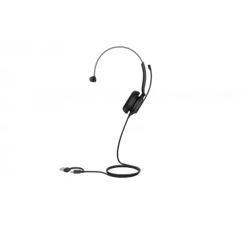 “Yealink UH35 Mono UC USB-C/A” peakomplekt, juhtmega, 20–20000 Hz, kõned/muusika, 96,5 g, peakomplekt, must