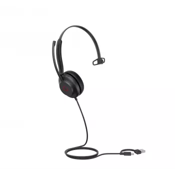 “Yealink UH35 Mono UC USB-C/A” peakomplekt, juhtmega, 20–20000 Hz, kõned/muusika, 96,5 g, peakomplekt, must