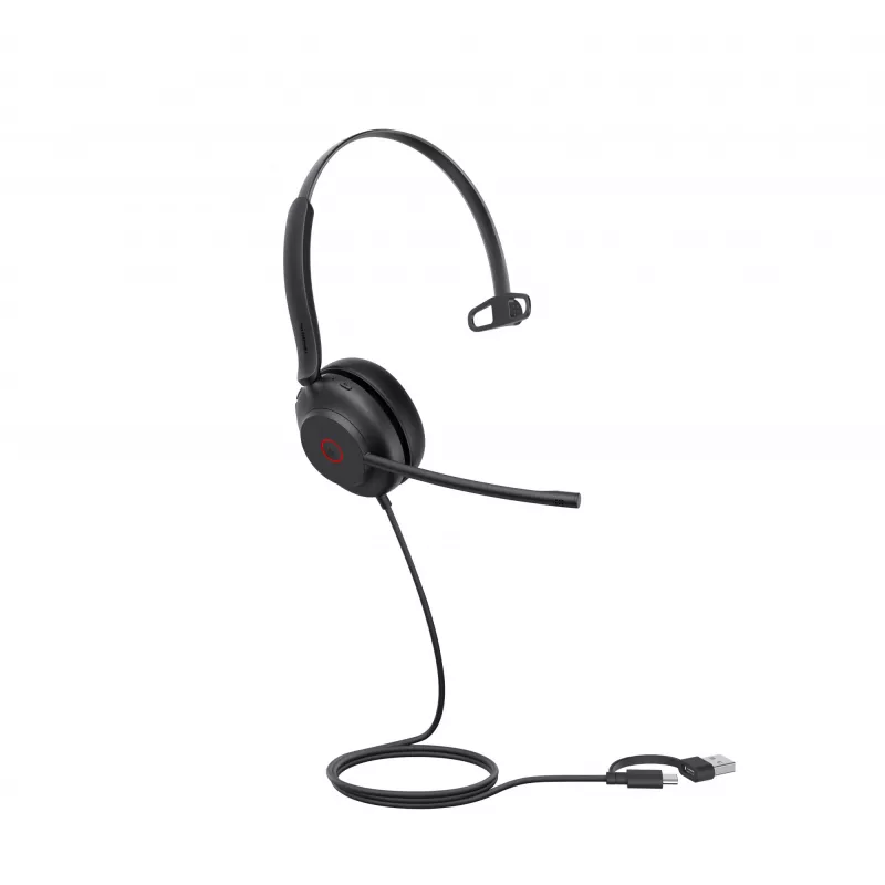 “Yealink UH35 Mono UC USB-C/A” peakomplekt, juhtmega, 20–20000 Hz, kõned/muusika, 96,5 g, peakomplekt, must