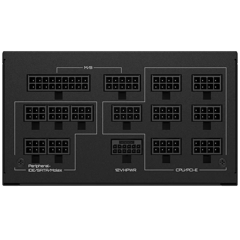GIGABYTE UD1300GM PG5 toiteplokk 1300 W 20+4 kontakti ATX ATX must