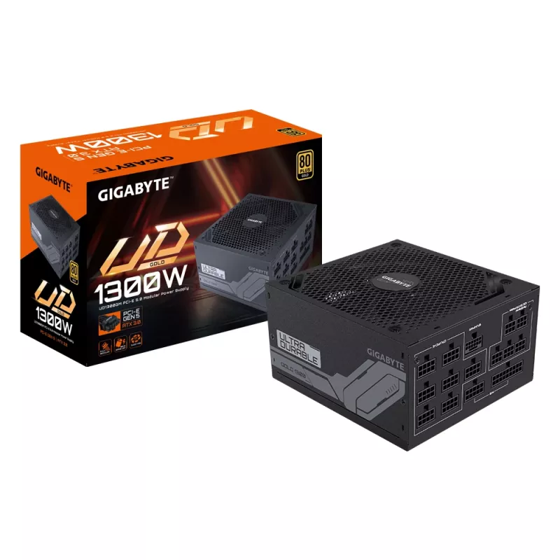 GIGABYTE UD1300GM PG5 toiteplokk 1300 W 20+4 kontakti ATX ATX must