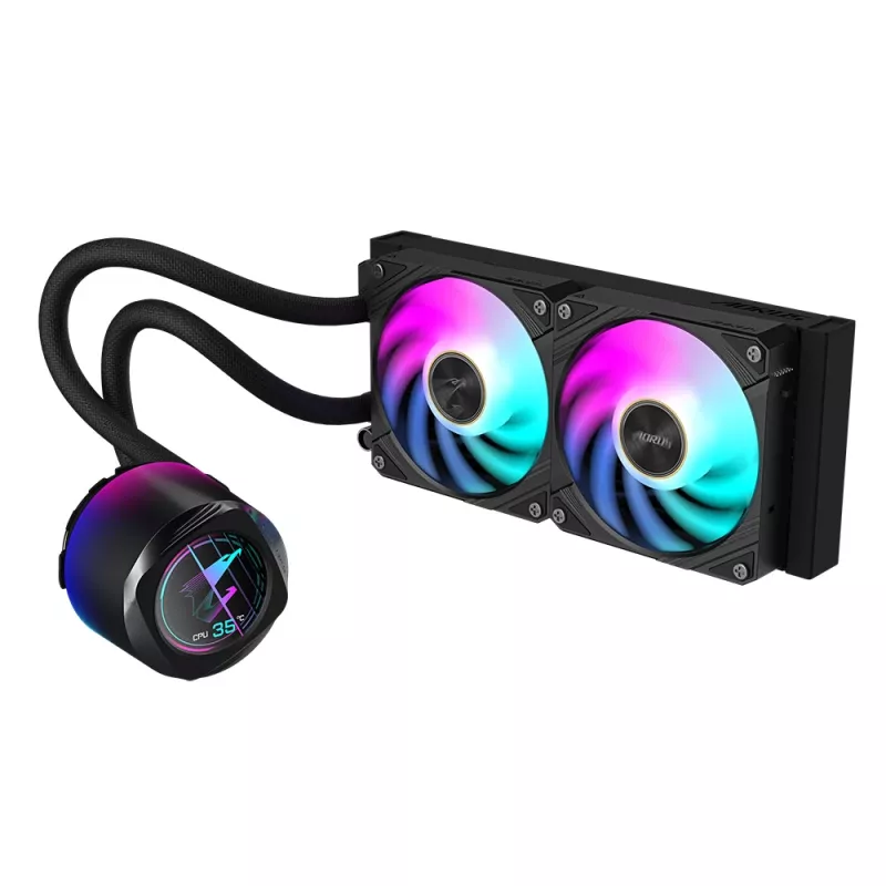 Kõik-ühes vedelikjahutus GIGABYTE AORUS WATERFORCE X II 240 2x120 mm ARGB ventilaatorit