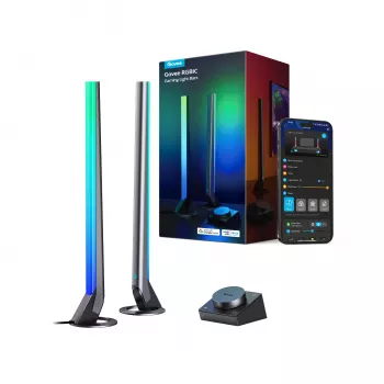 Nutikas valgustuskomplekt Govee H6047, Wi‑Fi/Bluetooth, 12V 24W, must, 5 tk