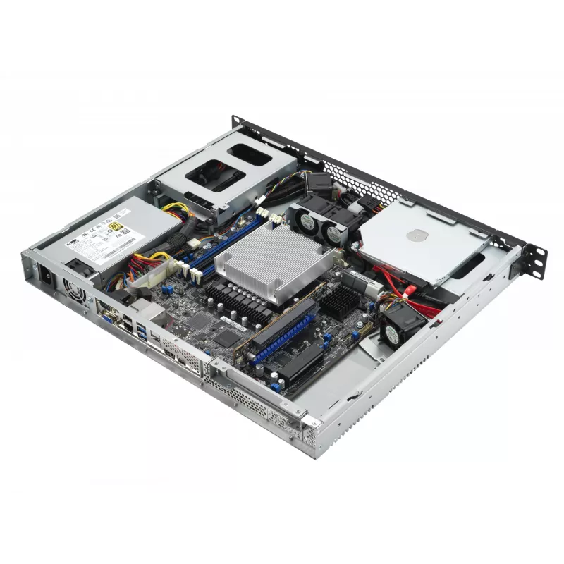 Rack server ASUS RS100-E11-PI2, Intel C252, LGA 1200, 1U, 4 DIMM, DDR4 kuni 128 GB, 350W toiteplokk, 2x RJ-45, M.2
