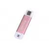 TRANSCEND Esd310p - 2TB kaasaskantav SSD - USB Type-A / USB USB-C - roosa
