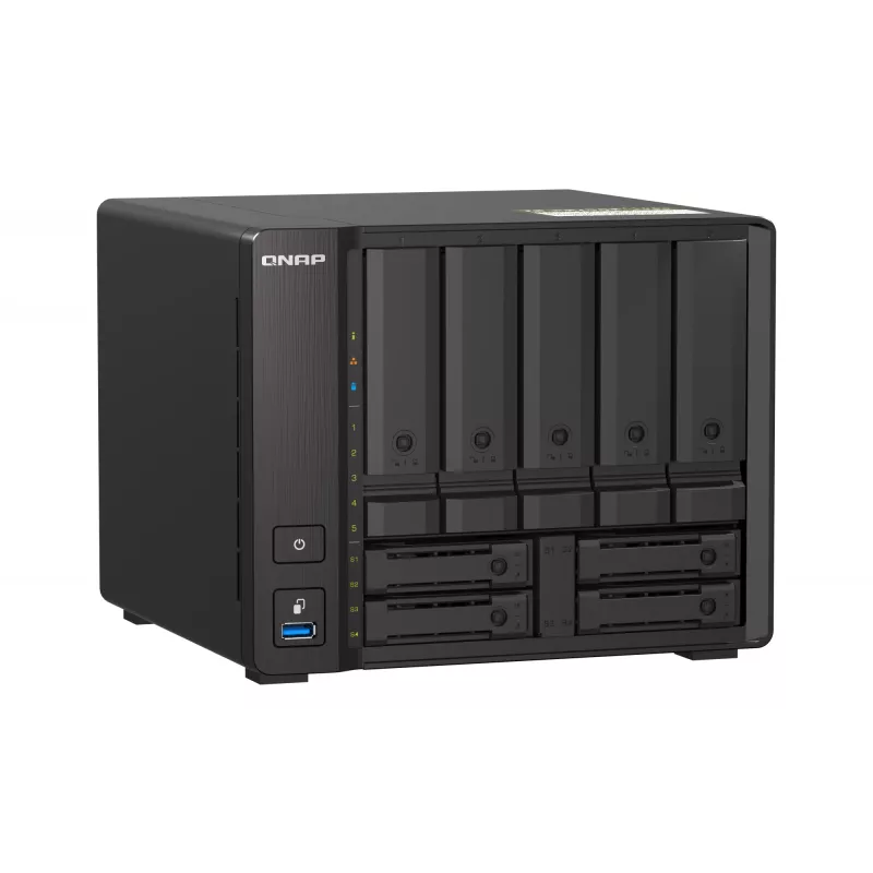 QNAP TS-H973AX NAS Tower Ryzen Embedded V1500B 8 GB DDR4 0 TB QuTS hero Must