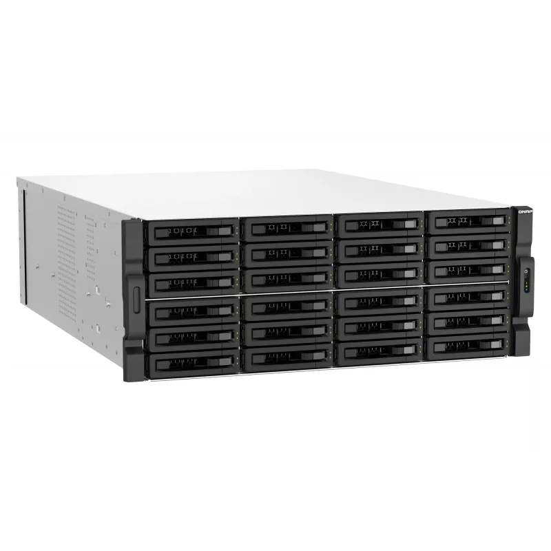 QNAP TS-H3087XU-RP NAS Rack (4U) Intel Xeon E E-2378 64 GB DDR4 0 TB QuTS hero Must, Valge
