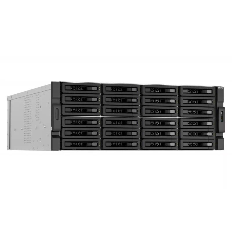 QNAP TS-H3087XU-RP NAS Rack (4U) Intel Xeon E E-2378 64 GB DDR4 0 TB QuTS hero Must, Valge