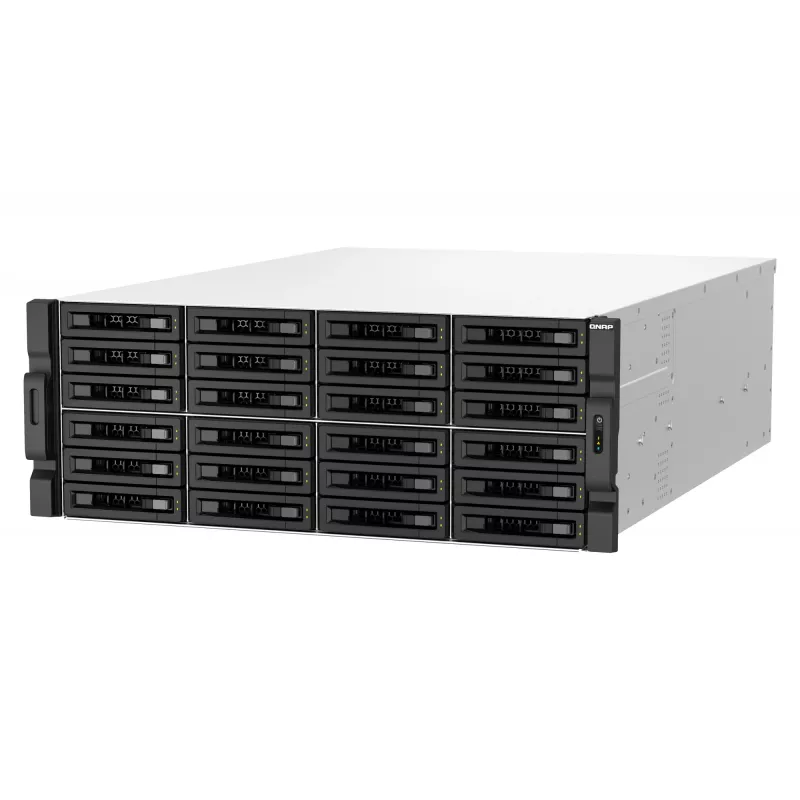 QNAP TS-H3087XU-RP NAS Rack (4U) Intel Xeon E E-2378 64 GB DDR4 0 TB QuTS hero Must, Valge