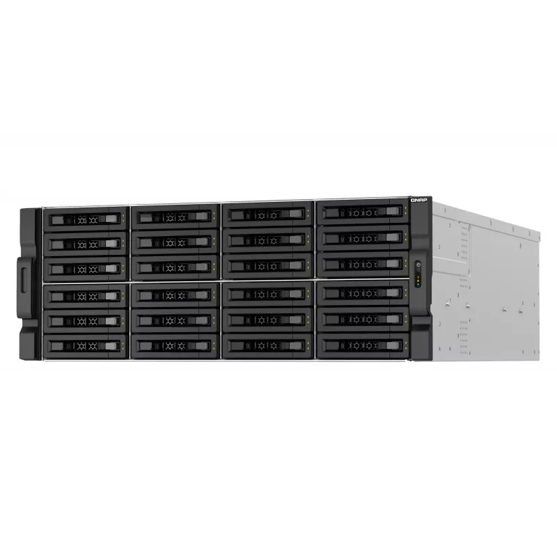 QNAP TS-H3087XU-RP NAS Rack (4U) Intel Xeon E E-2378 64 GB DDR4 0 TB QuTS hero Must, Valge