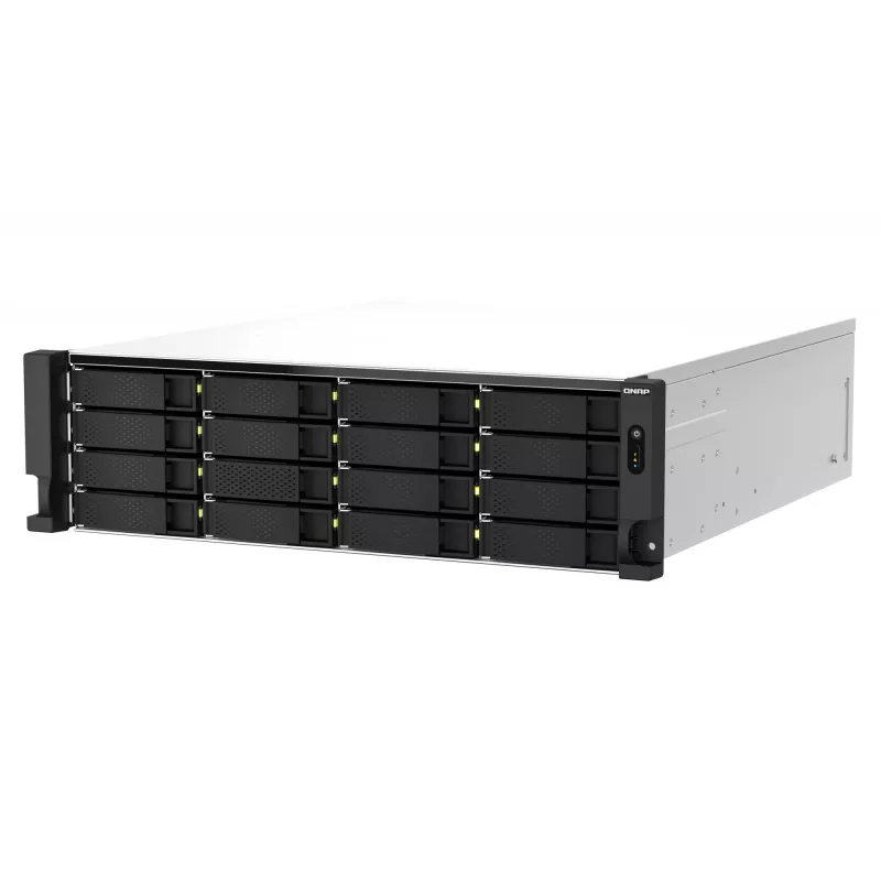 QNAP TS-H2287XU-RP NAS Rack (3U) Intel Xeon E E-2378 64 GB DDR4 0 TB QuTS hero Must, Valge