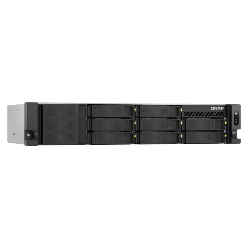 QNAP TS-855EU-8G NAS/server salvestusseade Rack (2U) Intel Atom® C5125 8 GB DDR4 0 TB QuTS hero Must