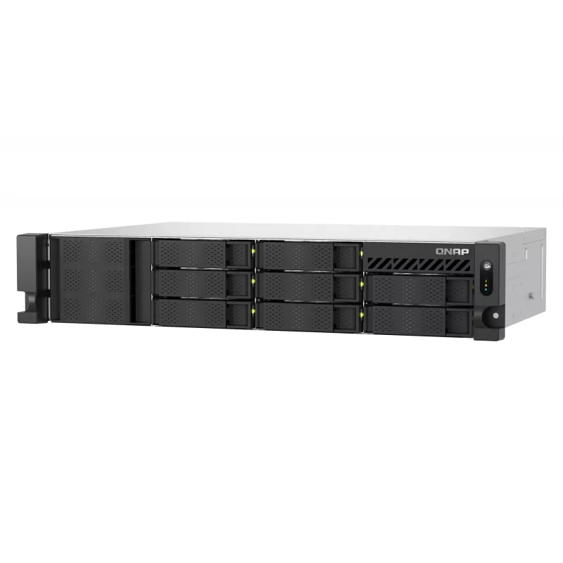 QNAP TS-855EU-8G NAS/server salvestusseade Rack (2U) Intel Atom® C5125 8 GB DDR4 0 TB QuTS hero Must