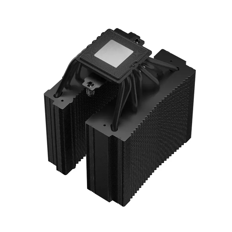 Õhkjahuti DeepCool ASSASSIN IV VC VISION — kahe ventilaatoriga 120/140 mm, 300 W TDP, 7 soojustoru, LGA115x/LGA1200/LGA1700/LGA20xx ühilduv, Must