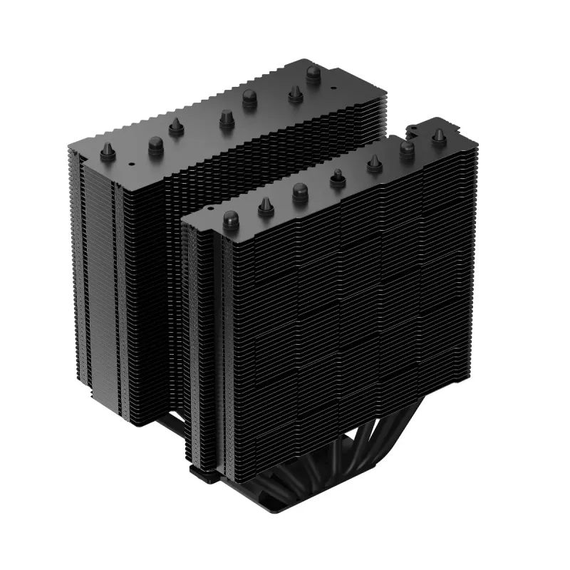 Õhkjahuti DeepCool ASSASSIN IV VC VISION — kahe ventilaatoriga 120/140 mm, 300 W TDP, 7 soojustoru, LGA115x/LGA1200/LGA1700/LGA20xx ühilduv, Must
