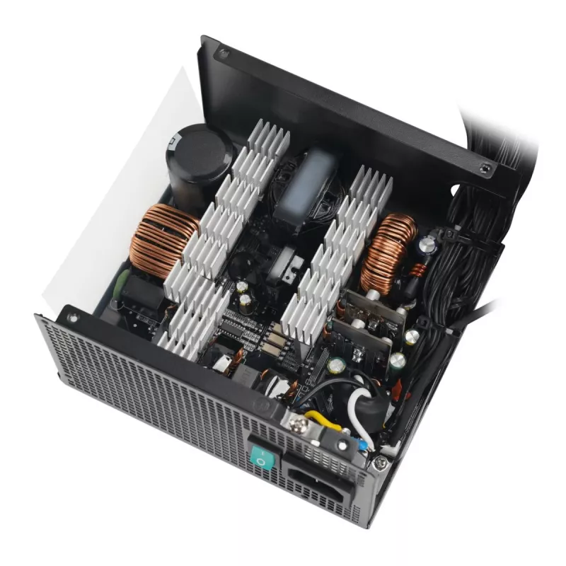 Toiteplokk DeepCool PL750D 750 W ATX 3.0 80 PLUS Bronze, 120 mm ventilaator, 20+4 pin, must