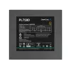 Toiteplokk DeepCool PL750D 750 W ATX 3.0 80 PLUS Bronze, 120 mm ventilaator, 20+4 pin, must