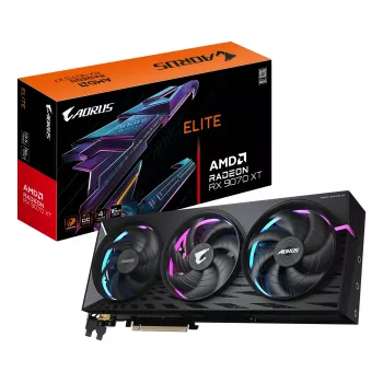 Graafikakaart GIGABYTE Radeon RX 9070 XT 16GB GDDR6, PCIe 5.0, 256-bit, 339×136×59 mm