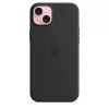 Cover Apple iPhone 15 Plus Silicone Case with MagSafe Must