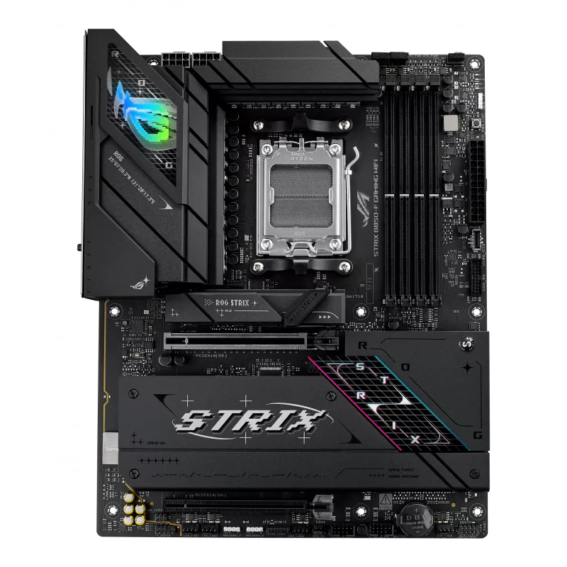 Emaplaat ASUS ROG STRIX B850-F GAMING WIFI — AMD B850, Socket AM5, ATX, DDR5, 4×M.2, Wi‑Fi 7, 2,5Gb LAN