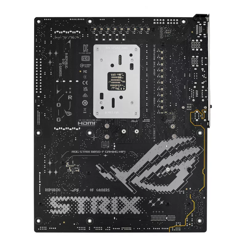 Emaplaat ASUS ROG STRIX B850-F GAMING WIFI — AMD B850, Socket AM5, ATX, DDR5, 4×M.2, Wi‑Fi 7, 2,5Gb LAN