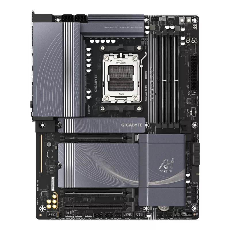 Emaplaat GIGABYTE B850 AI TOP, AMD B850, Socket AM5, ATX