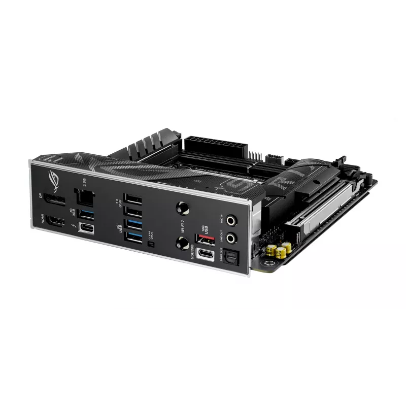Emaplaat ASUS ROG STRIX B860-I GAMING WIFI — Intel B860, LGA 1851, mini ITX, 2× DDR5 DIMM (kuni 128 GB), Wi‑Fi 7, 2,5 Gb LAN