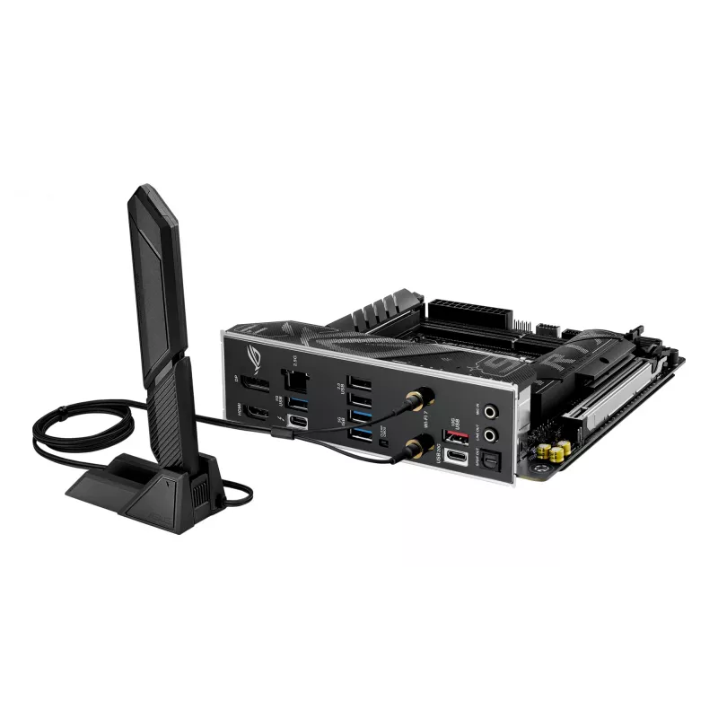 Emaplaat ASUS ROG STRIX B860-I GAMING WIFI — Intel B860, LGA 1851, mini ITX, 2× DDR5 DIMM (kuni 128 GB), Wi‑Fi 7, 2,5 Gb LAN