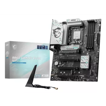 Emaplaat MSI B860 GAMING PLUS WIFI — Intel B860, LGA 1851, ATX, DDR5, 4x DIMM, 3x M.2, Wi‑Fi 7, 5GbE