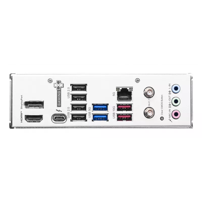 Emaplaat MSI B860 GAMING PLUS WIFI — Intel B860, LGA 1851, ATX, DDR5, 4x DIMM, 3x M.2, Wi‑Fi 7, 5GbE