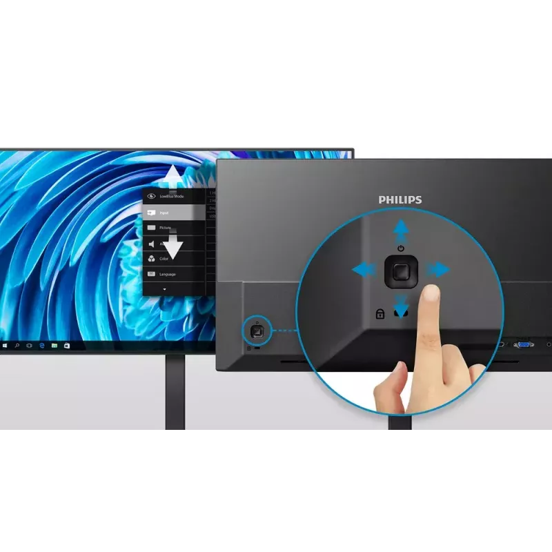 Philips 1000 seeria 27E1N1900AE/00 arvutimonitor 68,6 cm (27 tolli) 3840 x 2160 pikslit 4K Ultra HD LCD must