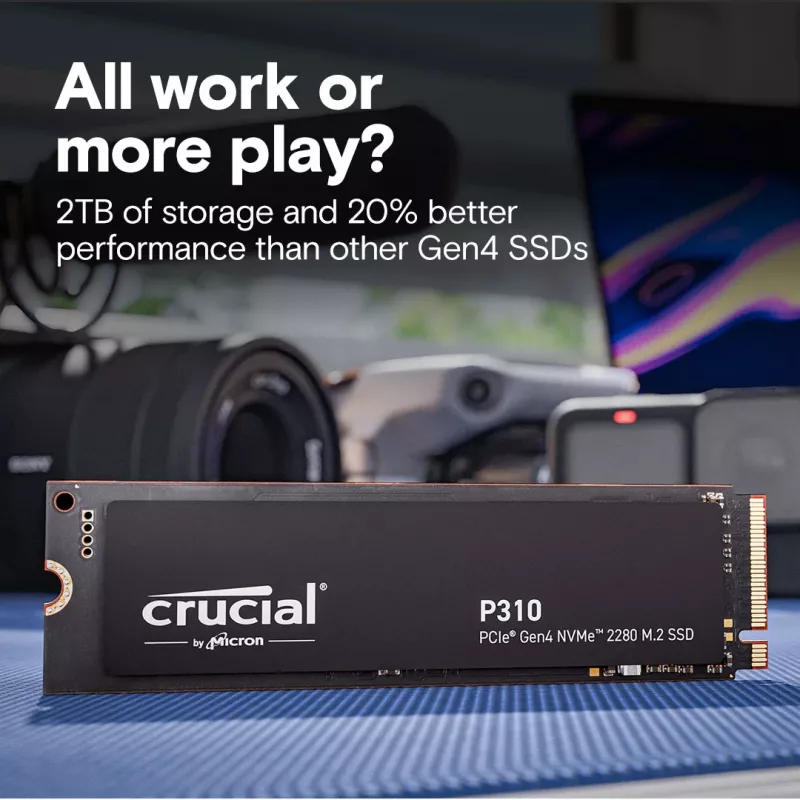 CRUCIAL SSD - Crucial P310 - 2TB - PCIe Gen4 x4 - M.2 2280