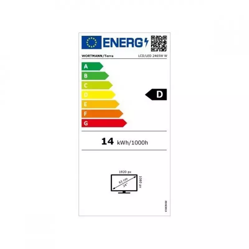 TERRA 3030222 arvutikuvar 60,5 cm (23,8 tolli) 1920 × 1080 pikslit Full HD LCD valge