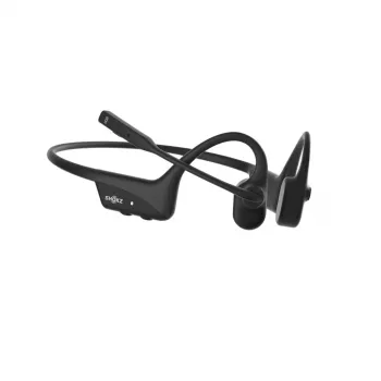 Peakomplekt Shokz OpenComm2 UC 2025 — juhtmevaba luuülekande kõrvakinnitusega peakomplekt, 16 h kõneaeg, USB Type-A/USB-C, ANC, 29 m leviulatus, must