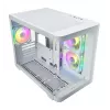 FSP S380-WA Case Mini Tower mITX, mATX Valge ARGB