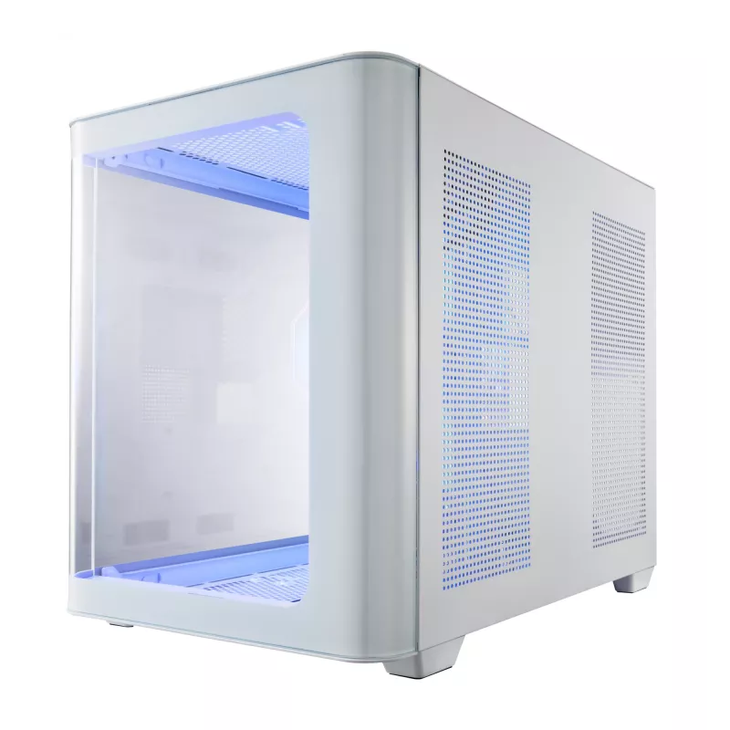 FSP S380-WA Case Mini Tower mITX, mATX Valge ARGB