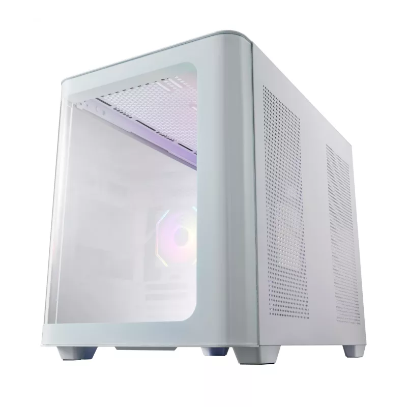 FSP S380-WA Case Mini Tower mITX, mATX Valge ARGB