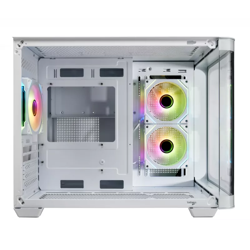 FSP S380-WA Case Mini Tower mITX, mATX Valge ARGB