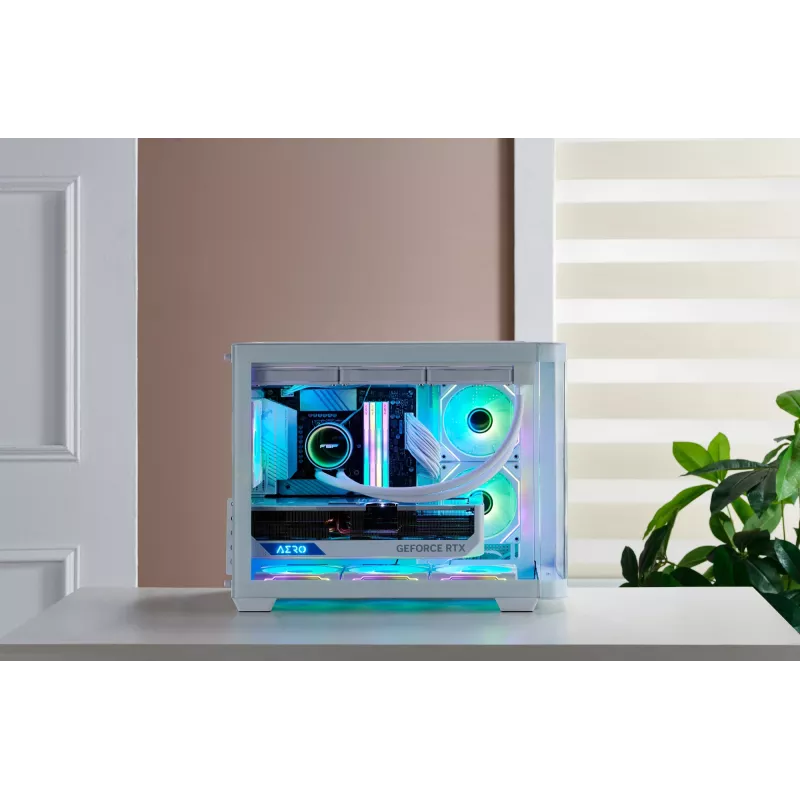 FSP S380-WA Case Mini Tower mITX, mATX Valge ARGB