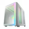 FSP M580-WA korpus Midi Tower mITX, mATX valge ARGB, Midi Tower, arvuti, valge, ATX, micro ATX, Mini-ITX, klaas, SPCC, mängimine