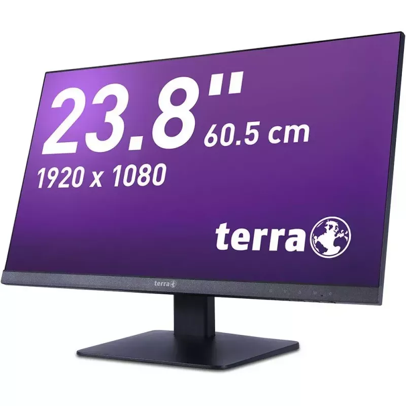 TERRA 3030225 arvutimonitor 60,5 cm (23,8 tolli) 1920 x 1080 pikslit Full HD LCD Must