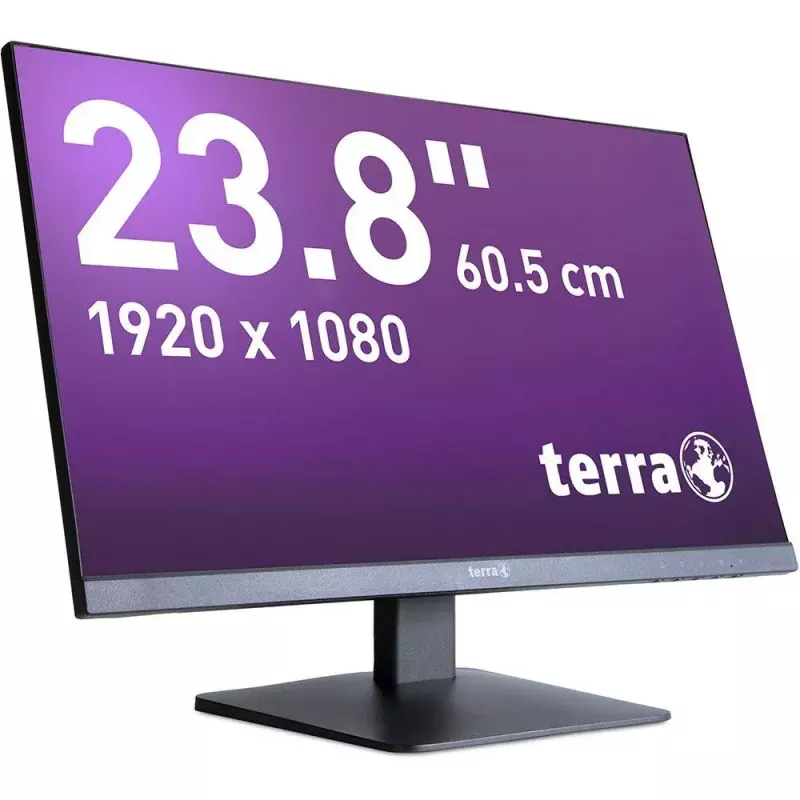 TERRA 3030225 arvutimonitor 60,5 cm (23,8 tolli) 1920 x 1080 pikslit Full HD LCD Must