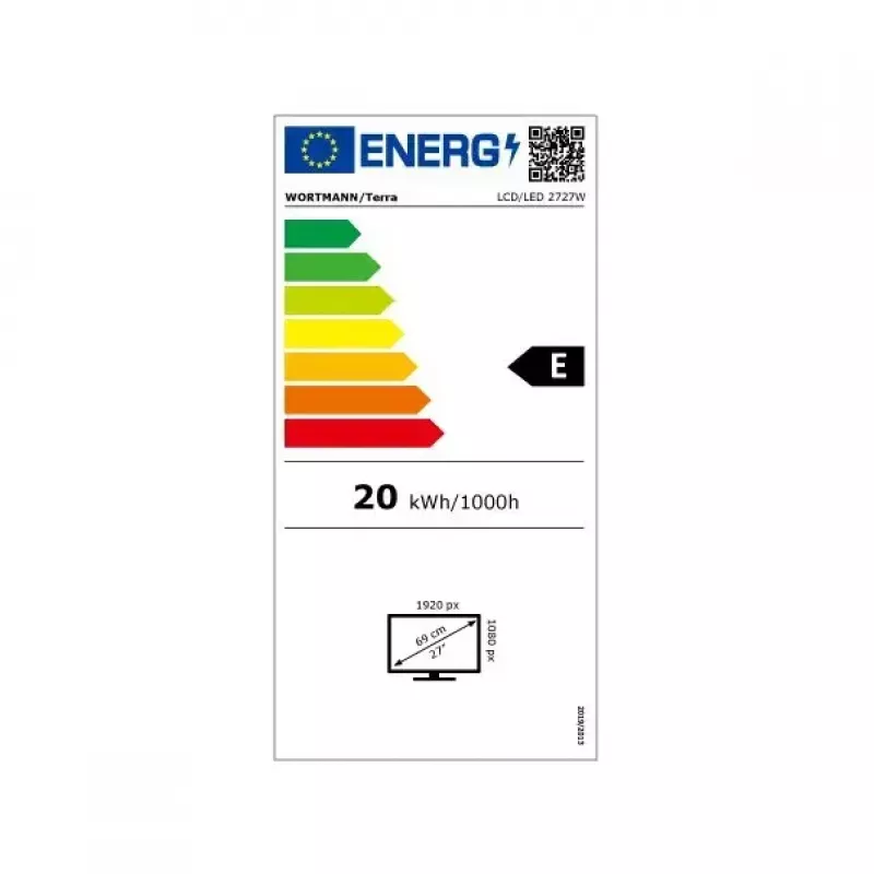 TERRA 3030229 arvutikuvar 68,6 cm (27 tolli) 1920 x 1080 pikslit Full HD LED Must