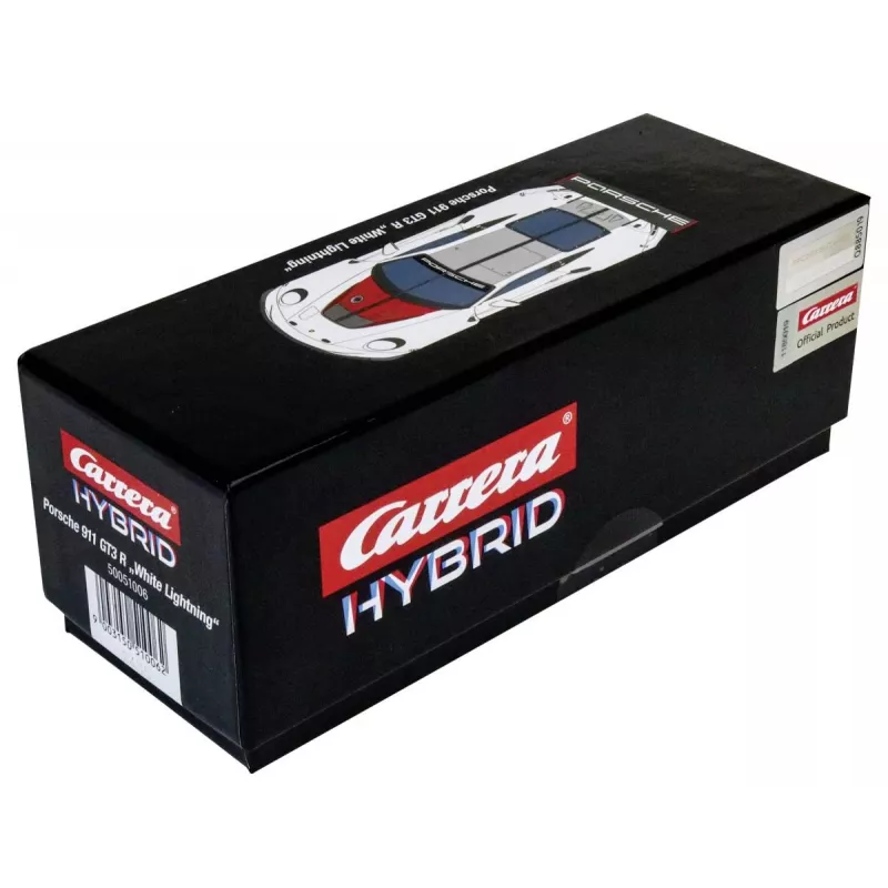 Spordiautomudel Carrera Porsche 911 GT3 R Valge Lightning 8 aastat