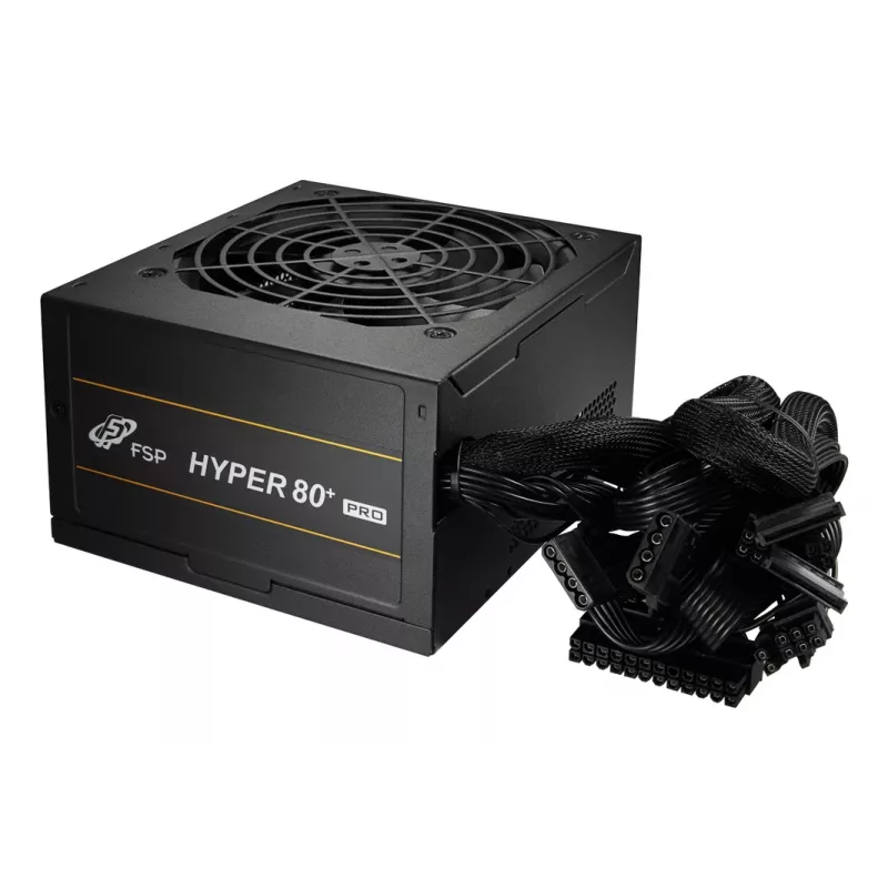 FSP HYPER 80+ PRO 550W Toiteplokk ATX ATX3.1 Must, 550 W, 200 - 240 V, 4,5 A, Aktiivne, 85 W, 549,6 W