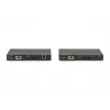 DIGITUS HDBaseT KVM-pikenduskomplekt. 150m 4K/60Hz. USB 2.0. PoC. IR. must