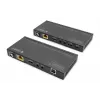 DIGITUS HDBaseT KVM-pikenduskomplekt. 150m 4K/60Hz. USB 2.0. PoC. IR. must
