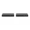 DIGITUS HDBaseT KVM-pikenduskomplekt. 150m 4K/60Hz. USB 2.0. PoC. IR. must