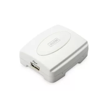 DIGITUS USB prindiserver, 1 pordiga 1x RJ45, 1x USB A, USB 2.0 Kõigile levinud operatsioonisüsteemidele