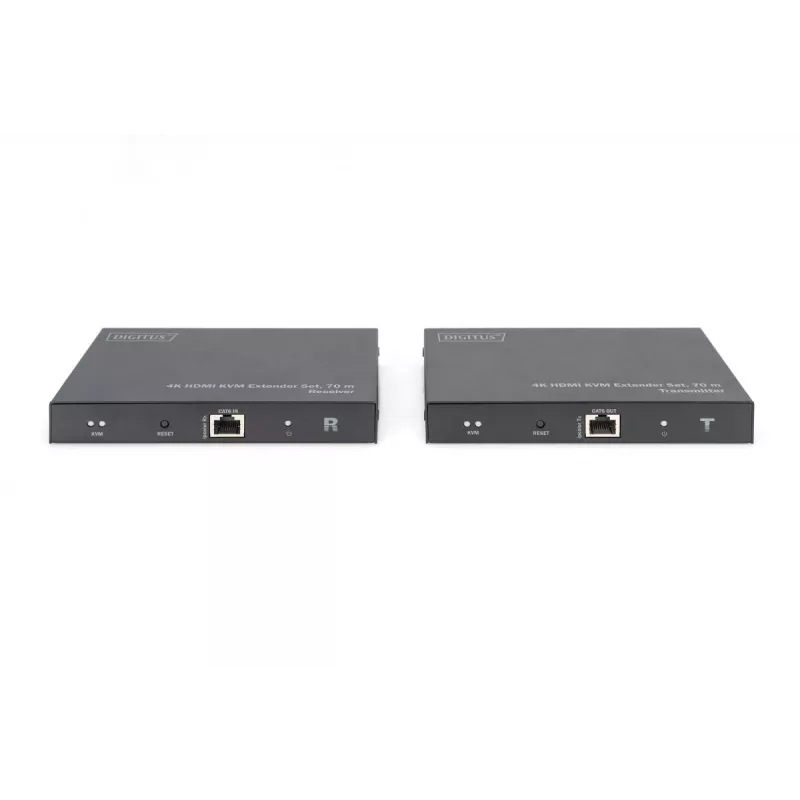 DIGITUS HDMI 2.0 HDMI KVM pikenduskomplekt - 70 m, USB 1.1, puutepaneeli tugi